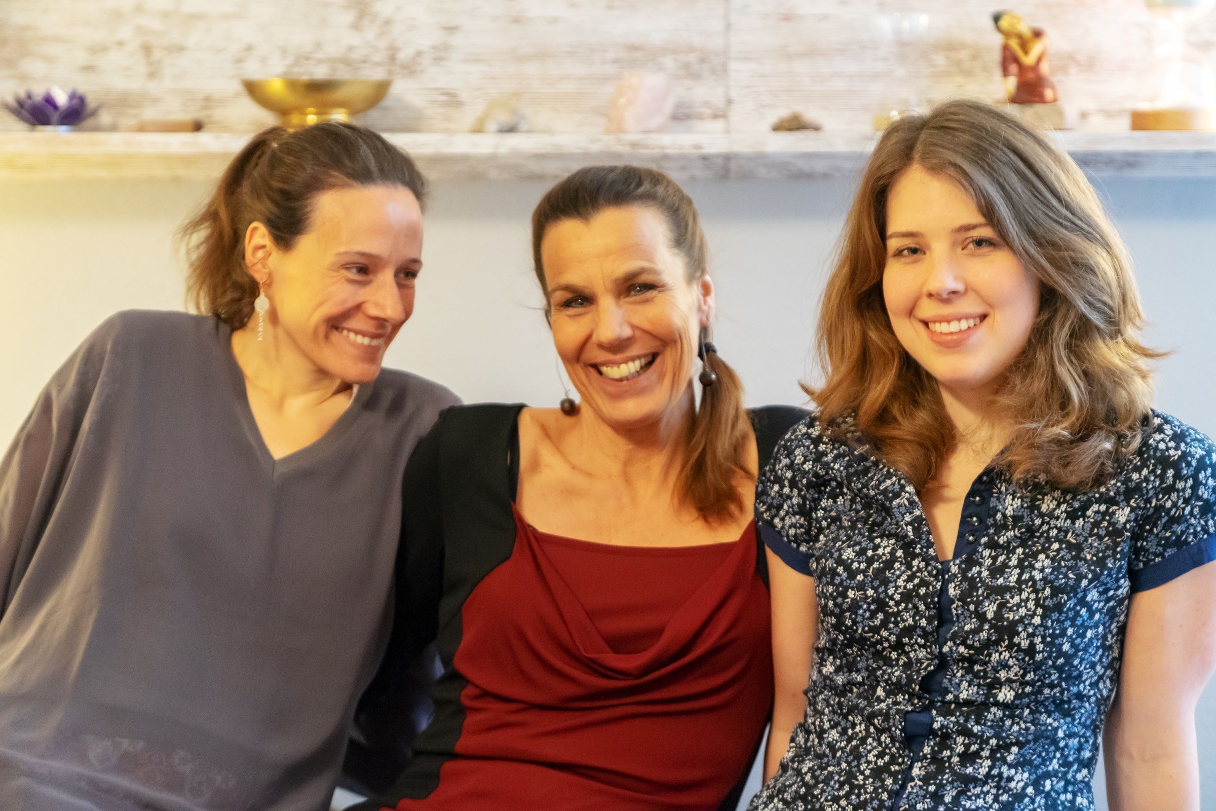 Sylvia Meinel, Friederike Gerling und Pauline Gerling vom IHvV-Team